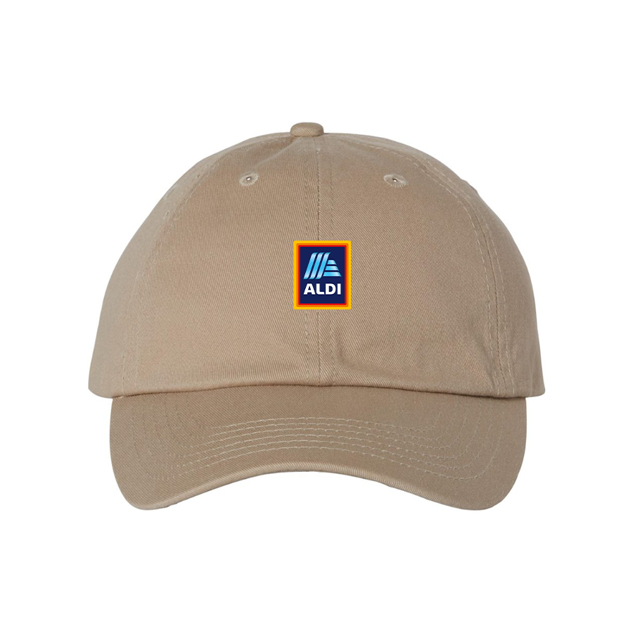 Aldi Logo  Valucap Adult Bio-Washed Classic Dad Hat