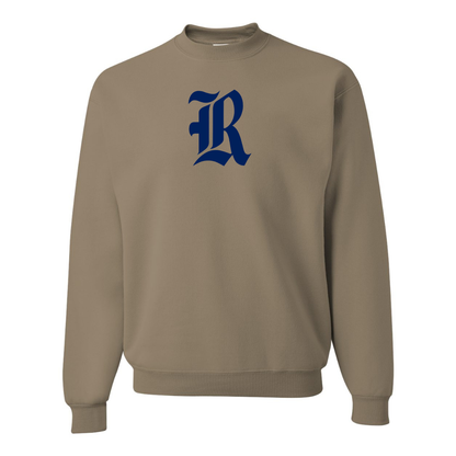 Men's Rice Owls Logo  JERZEES NuBlend Crewneck Sweatshirt