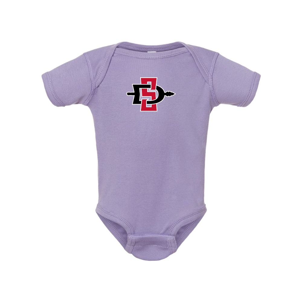 San Diego State Aztecs Logo  Rabbit Skins Infant Baby Rib Bodysuit