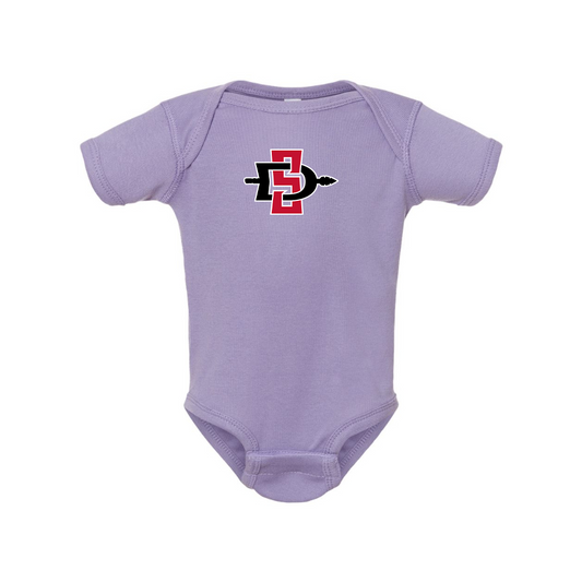 San Diego State Aztecs Logo  Rabbit Skins Infant Baby Rib Bodysuit