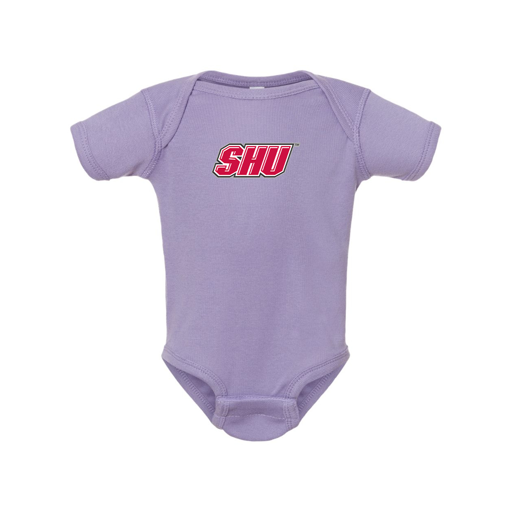 Sacred Heart Pioneers Logo Rabbit Skins Infant Baby Rib Bodysuit