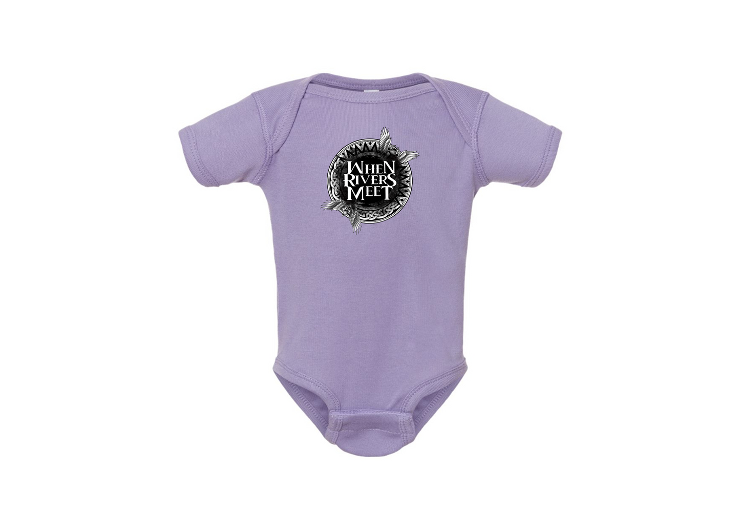 When Rivers Meet Rabbit Skins Infant Baby Rib Bodysuit