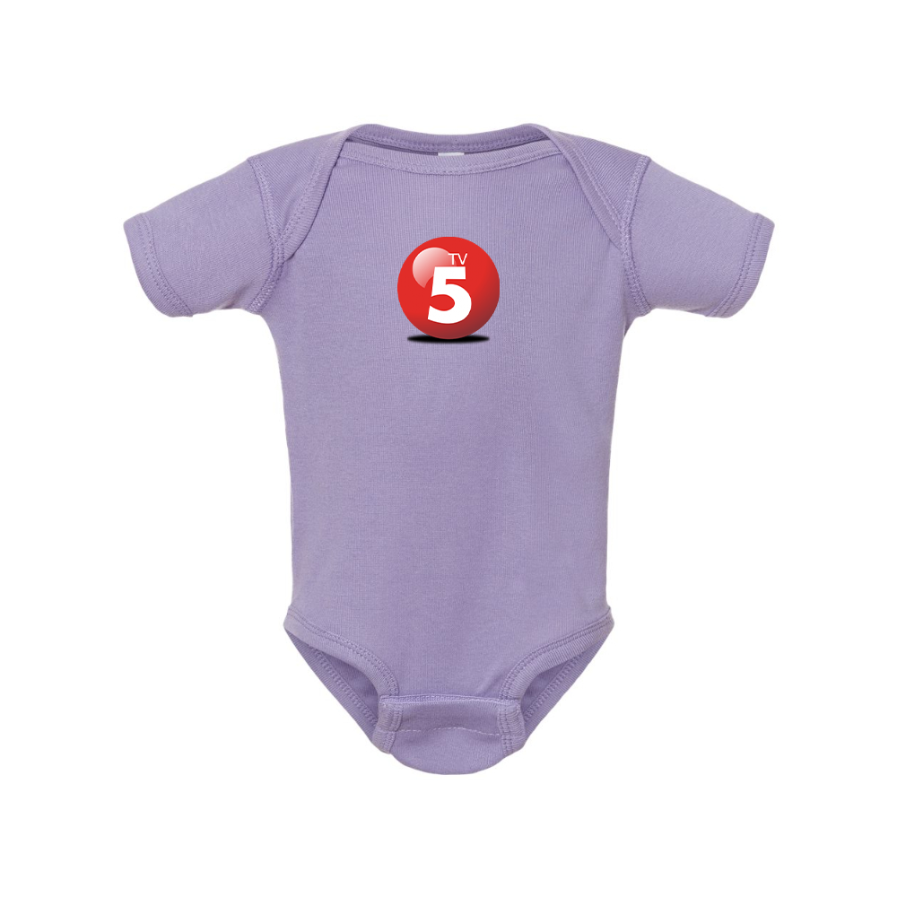 ABC TV5 Logo Rabbit Skins Infant Baby Rib Bodysuit
