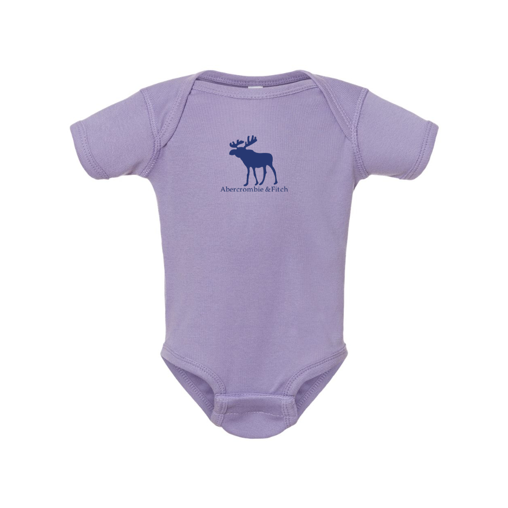 Abercrombie & Fitch Moose Logo  Rabbit Skins Infant Baby Rib Bodysuit