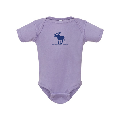Abercrombie & Fitch Moose Logo  Rabbit Skins Infant Baby Rib Bodysuit