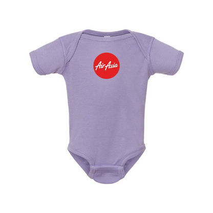 Air Asia Logo  Rabbit Skins Infant Baby Rib Bodysuit