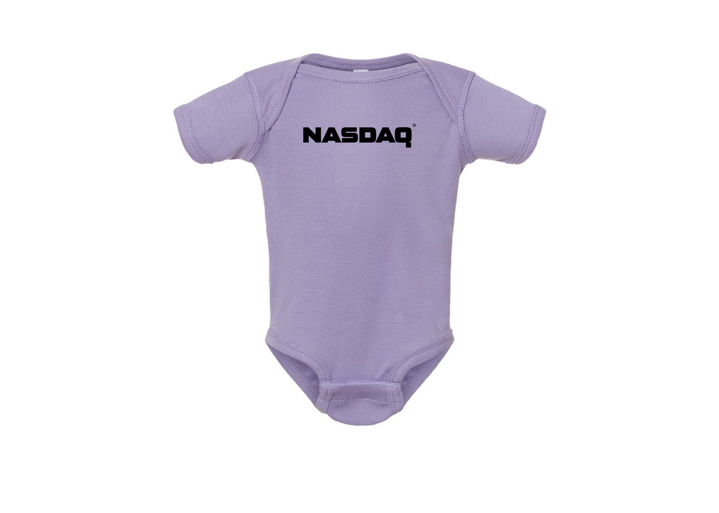 Nasdaq Logo  Rabbit Skins Infant Baby Rib Bodysuit
