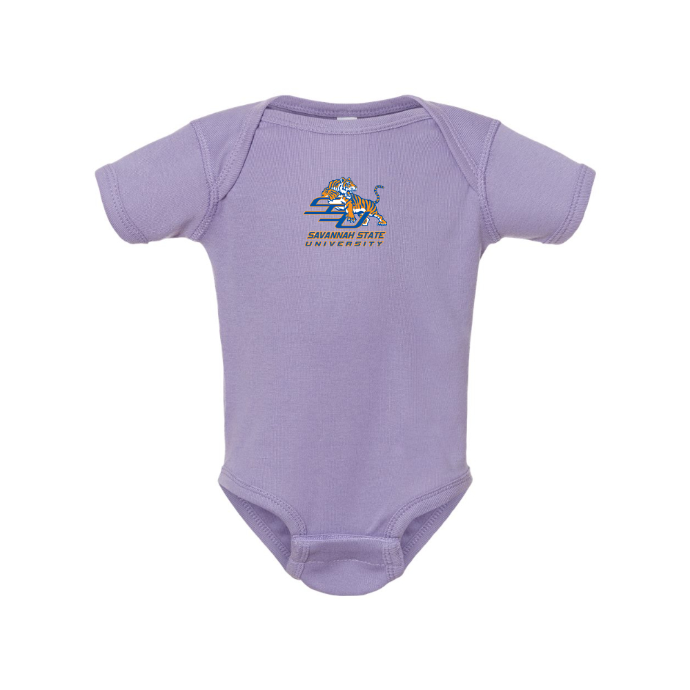 Savannah State Tigers Logo Rabbit Skins Infant Baby Rib Bodysuit