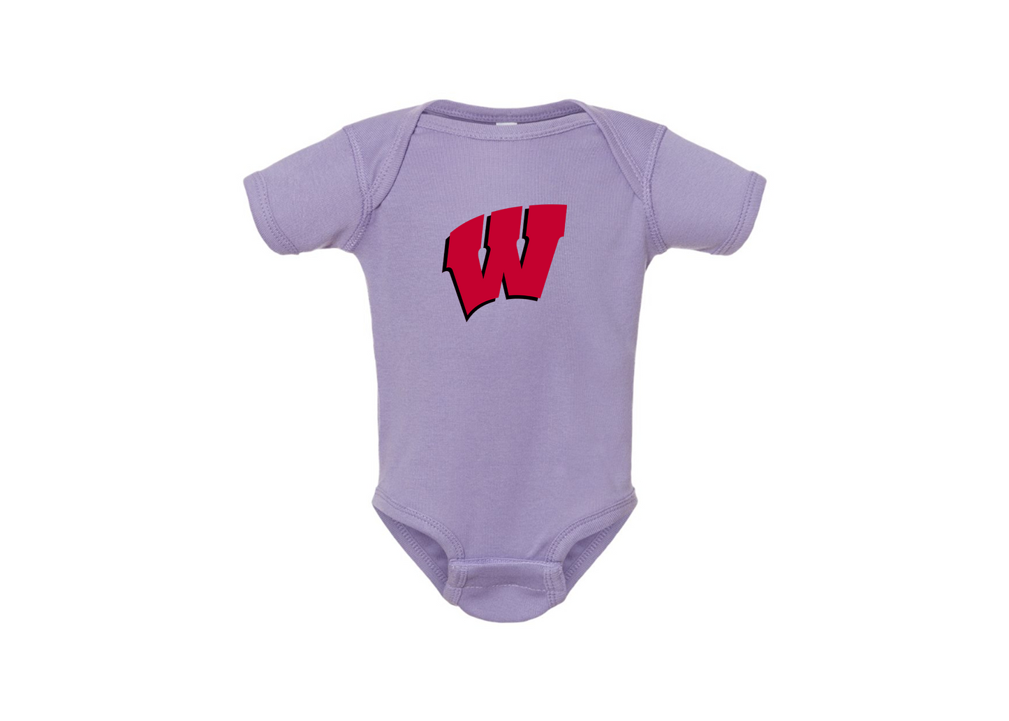 Wisconsin Badgers Rabbit Skins Infant Baby Rib Bodysuit
