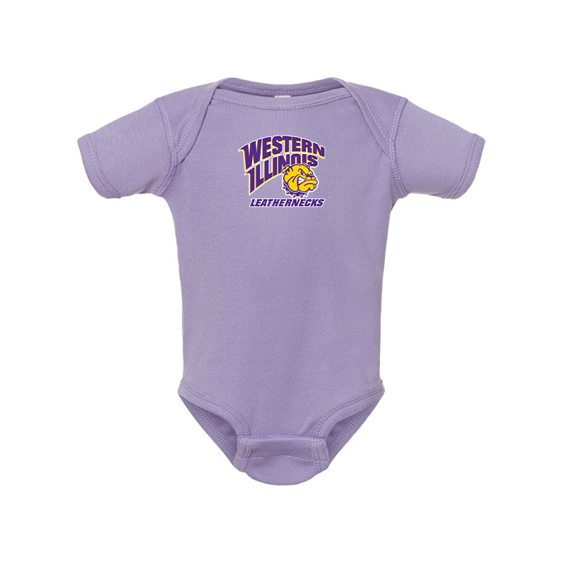 Western Illinois Leathernecks Rabbit Skins Infant Baby Rib Bodysuit