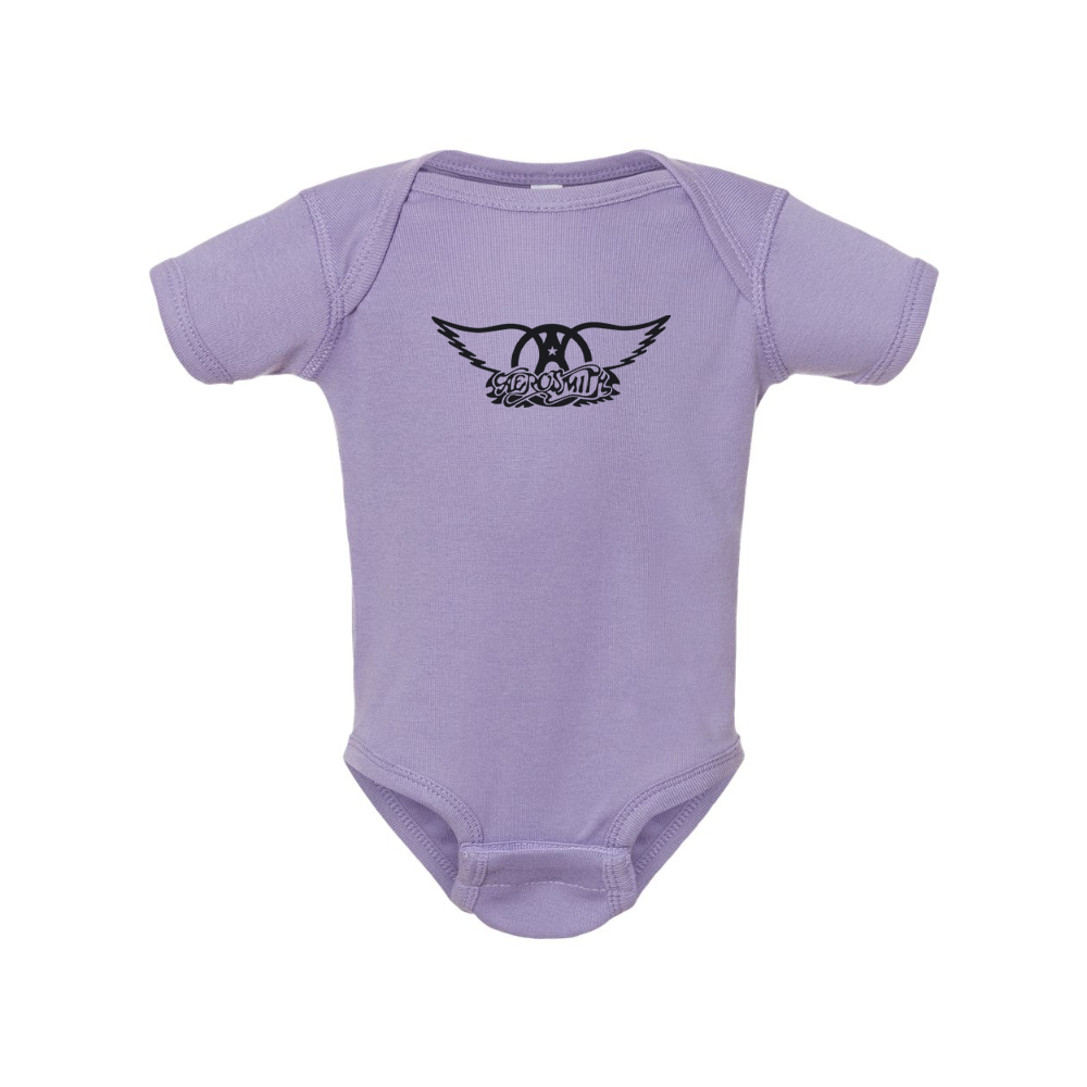 Aerosmith Logo  Rabbit Skins Infant Baby Rib Bodysuit