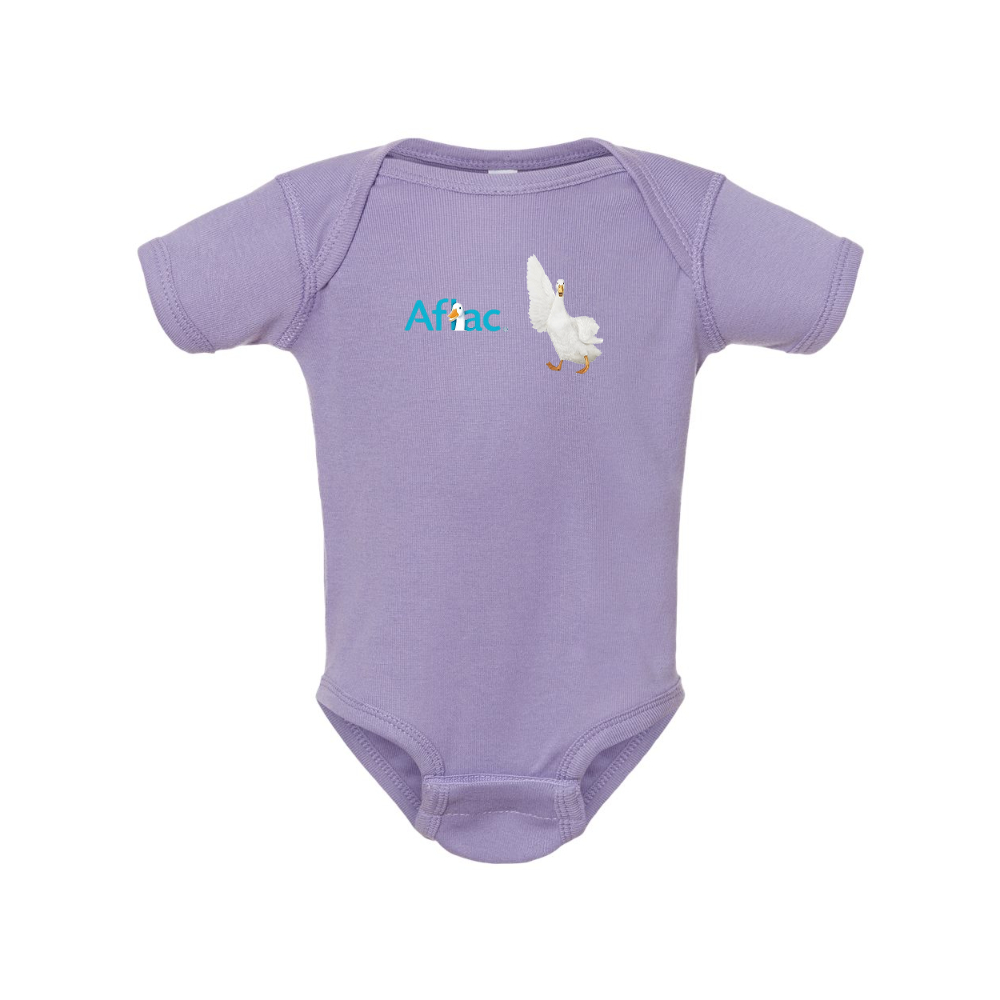 Aflac Logo and Duck  Rabbit Skins Infant Baby Rib Bodysuit