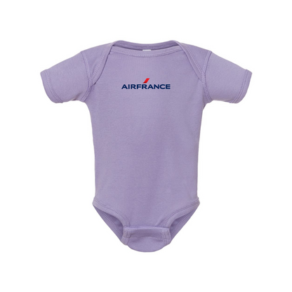 Air France Logo Rabbit Skins Infant Baby Rib Bodysuit
