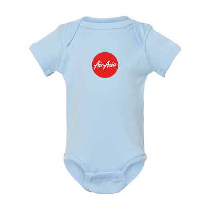 Air Asia Logo  Rabbit Skins Infant Baby Rib Bodysuit