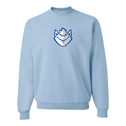 Men's Saint Louis Billikens Logo JERZEES NuBlend Crewneck Sweatshirt