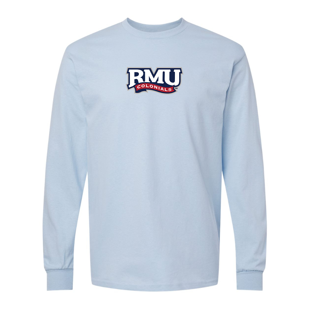 Men's Robert Morris Colonials Logo Gildan Heavy Cotton Long Sleeve T-Shirt