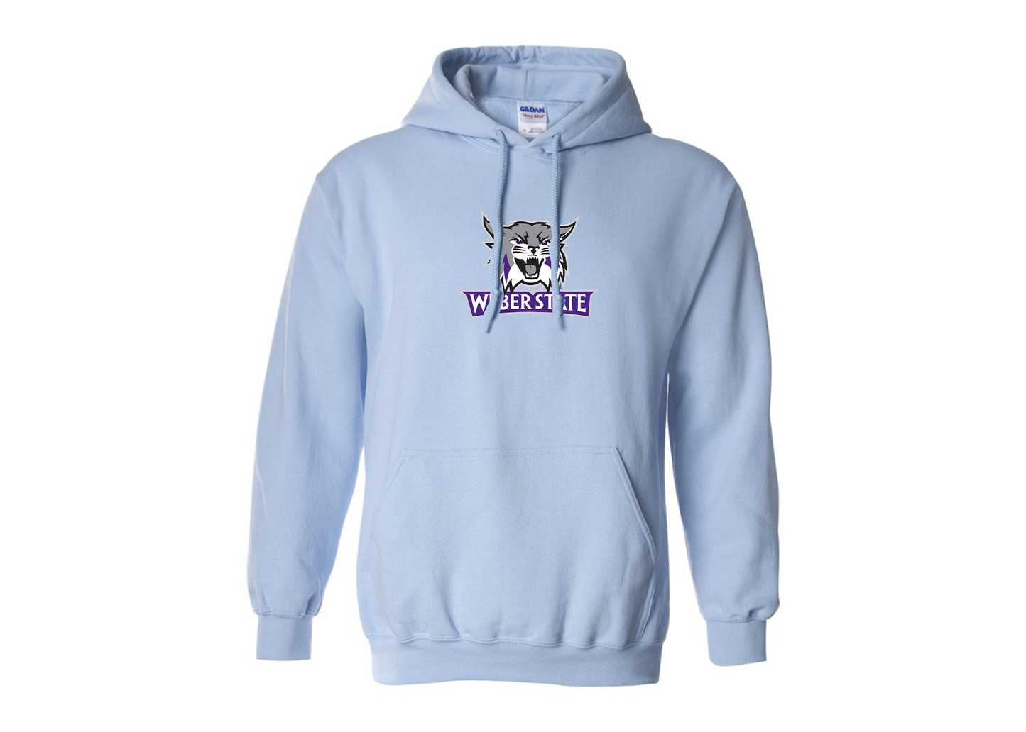 Men's Weber State Wildcats Gildan  Heavy Blend Hooded Sweatshirt