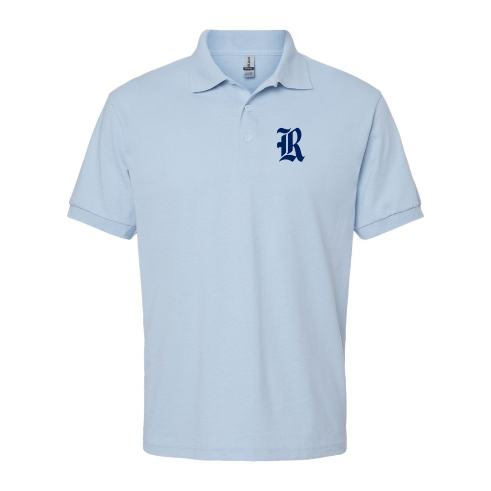 Men's Rice Owls Logo Gildan Dry Blend Jersey Polo