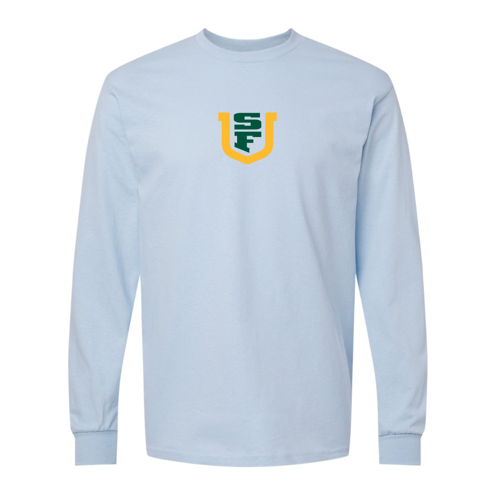 Men's San Francisco Dons Logo Gildan Heavy Cotton Long Sleeve T-Shirt