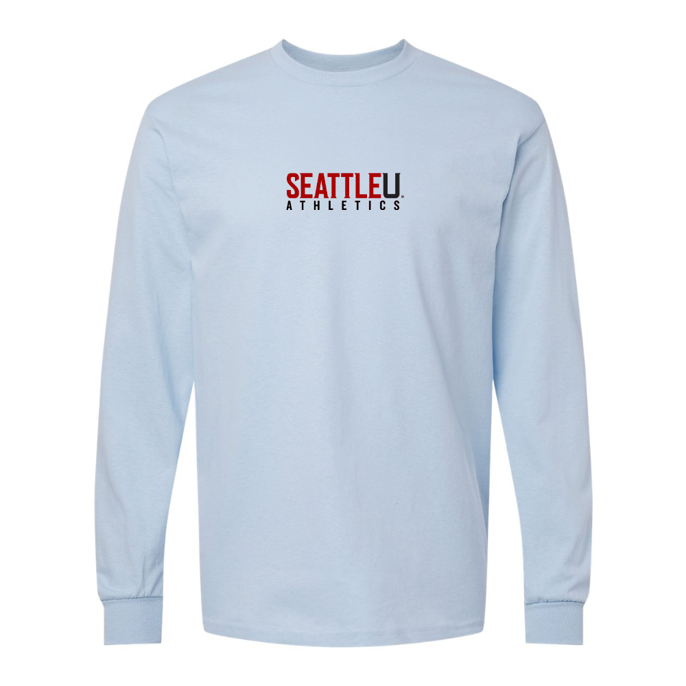 Men's Seattle Redhawks Logo Gildan Heavy Cotton Long Sleeve T-Shirt