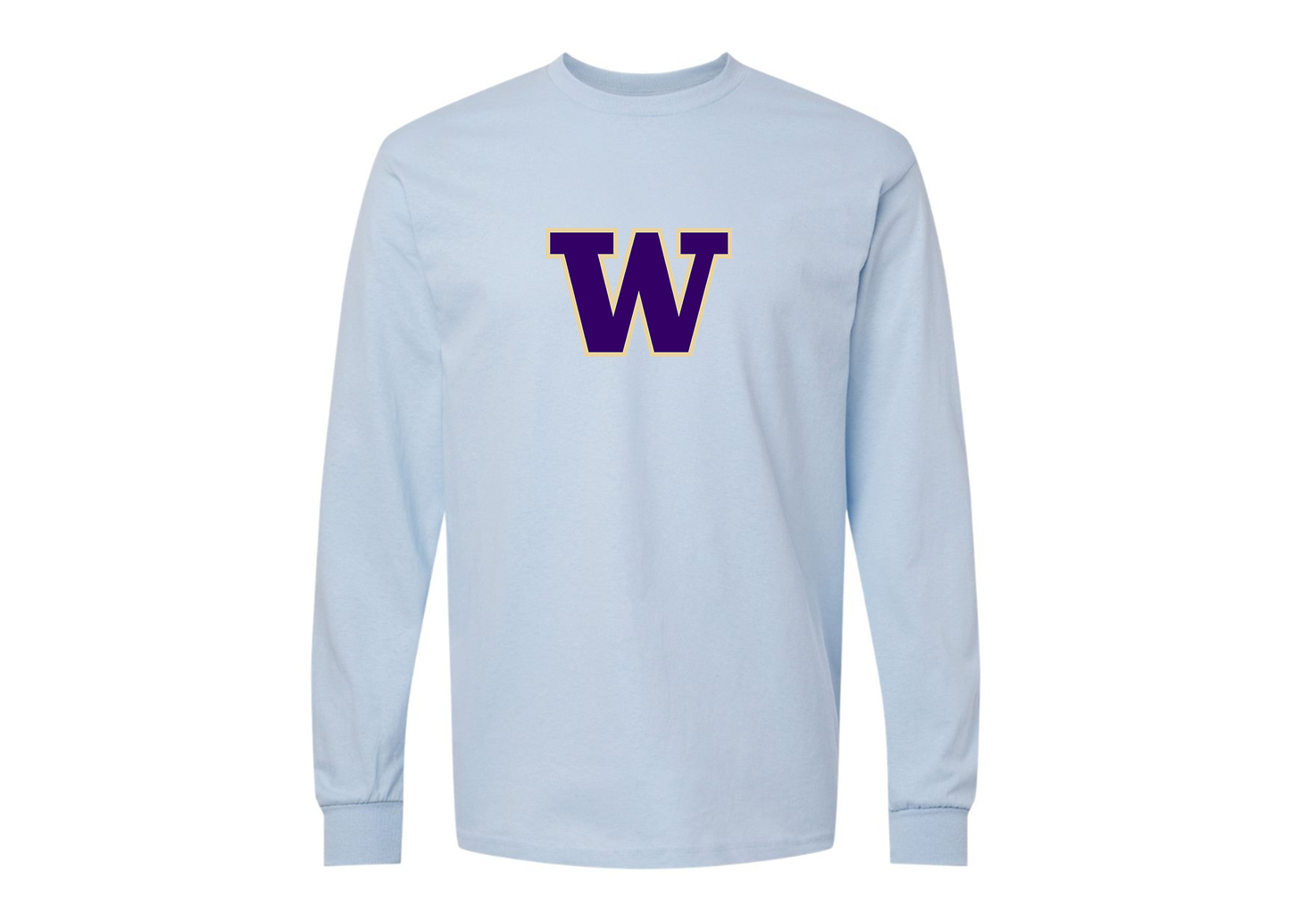 Men's Washington Huskies Gildan Heavy Cotton Long Sleeve T-Shirt