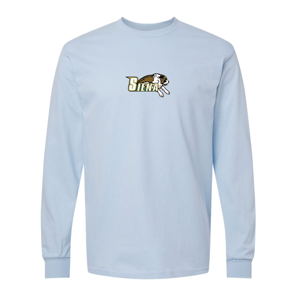Men's Siena Saints Logo Gildan Heavy Cotton Long Sleeve T-Shirt