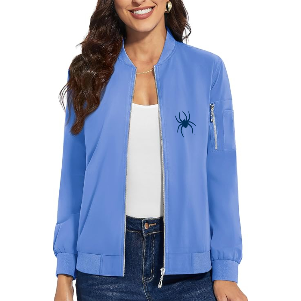 Women's Richmond Spiders Logo Premium Bomber Jacket with Polished Detailing and Functional Sleeve Pocket Modern Luxury Outerwear