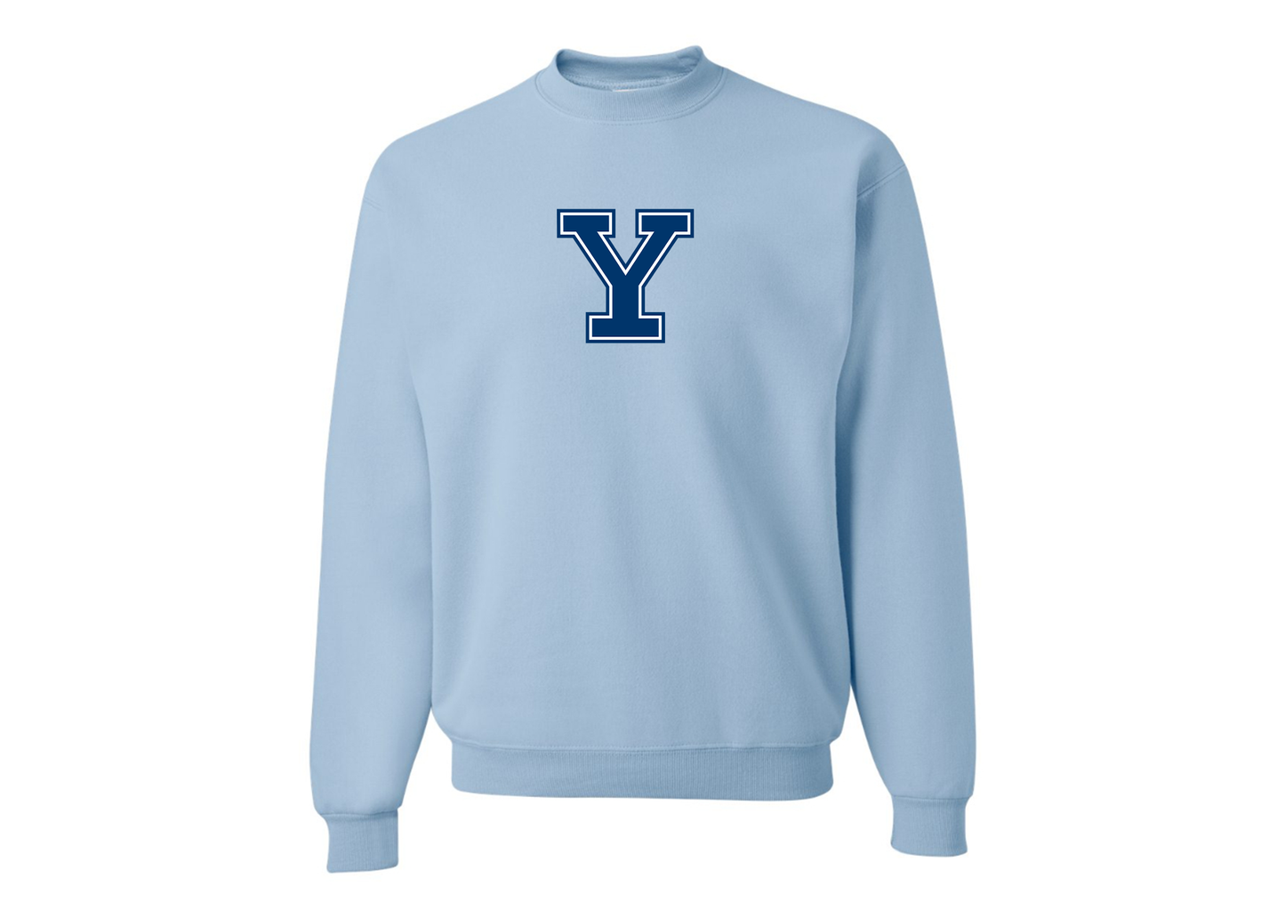 Men's Yale Bulldogs JERZEES NuBlend Crewneck Sweatshirt