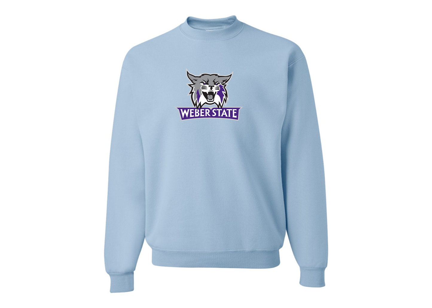 Men's Weber State Wildcats JERZEES NuBlend Crewneck Sweatshirt