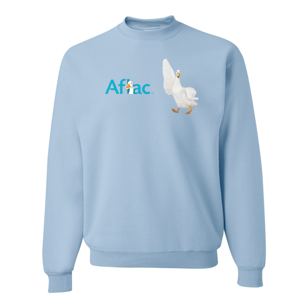 Men's Aflac Logo and Duck JERZEES NuBlend Crewneck Sweatshirt