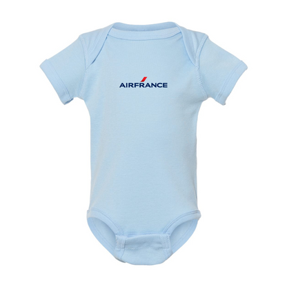 Air France Logo Rabbit Skins Infant Baby Rib Bodysuit