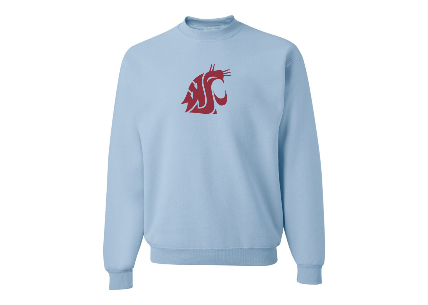 Men's Washington State Cougars JERZEES NuBlend Crewneck Sweatshirt