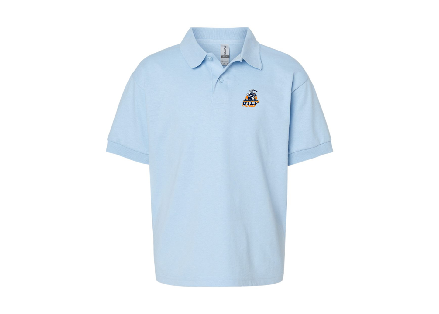 Youth UTEP Miners Gildan Dry Blend Jersey Polo