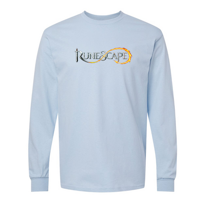 Men's Runescape Logo Gildan Heavy Cotton Long Sleeve T-Shirt
