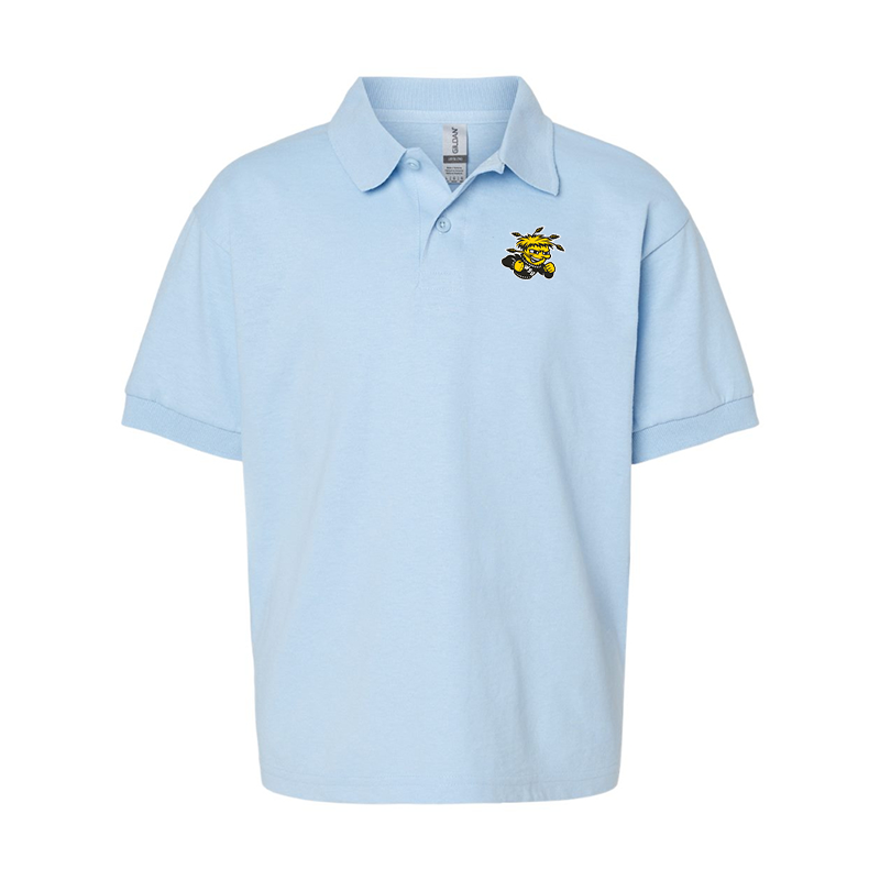Youth Wichita State Shockers Gildan Dry Blend Jersey Polo