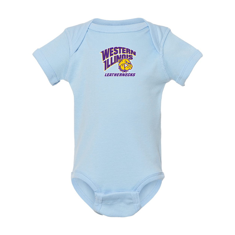 Western Illinois Leathernecks Rabbit Skins Infant Baby Rib Bodysuit