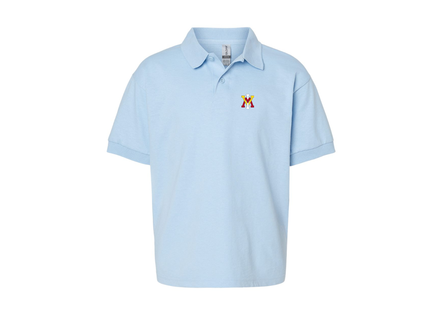 Youth VMI Keydets Gildan Dry Blend Jersey Polo