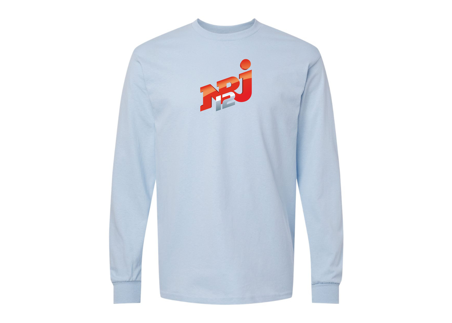 Men's NRJ 12 Logo Gildan Heavy Cotton Long Sleeve T-Shirt