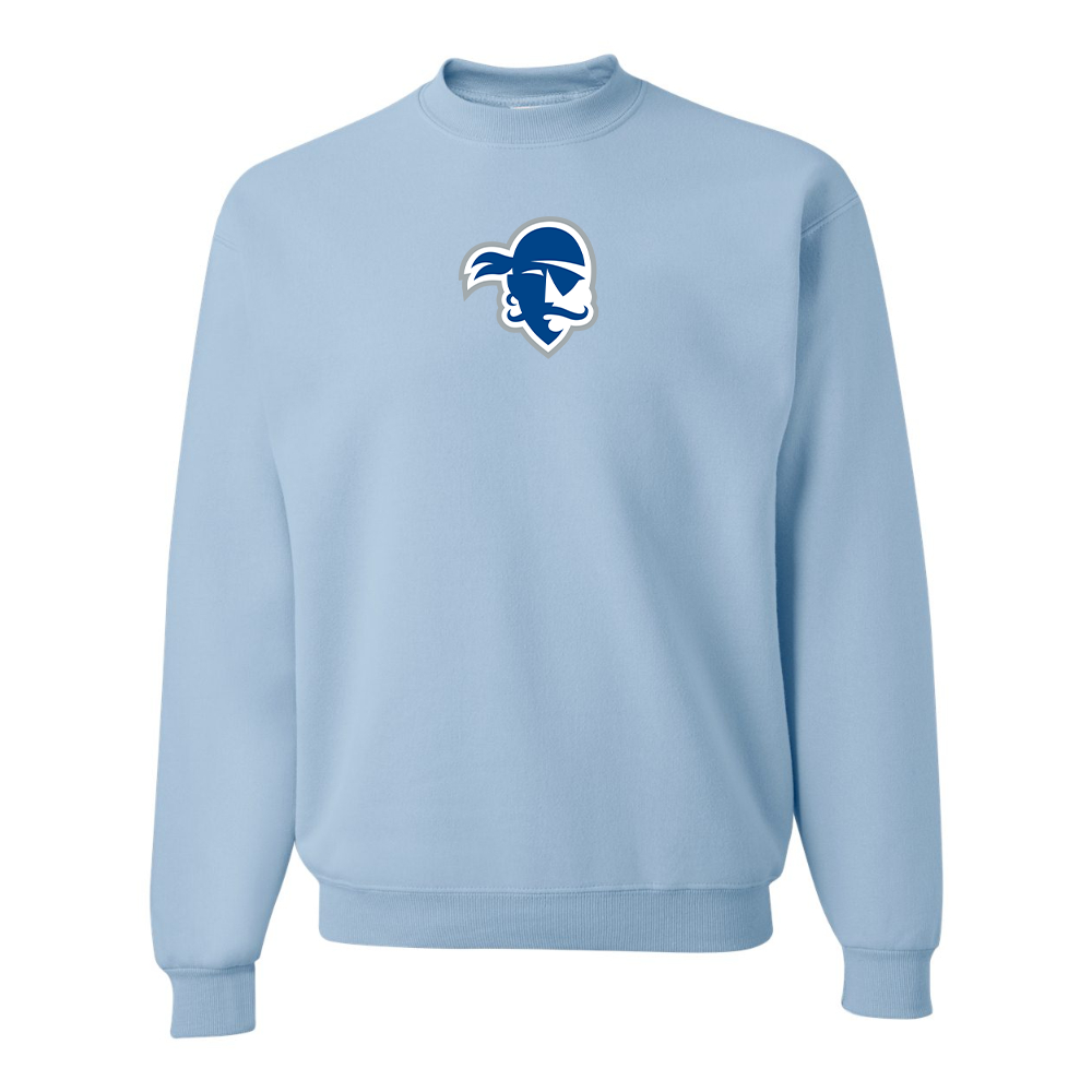 Men's Seton Hall Pirates Logo JERZEES NuBlend Crewneck Sweatshirt