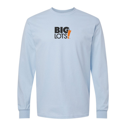 Men's Big Lots Logo Gildan Heavy Cotton Long Sleeve T-Shirt