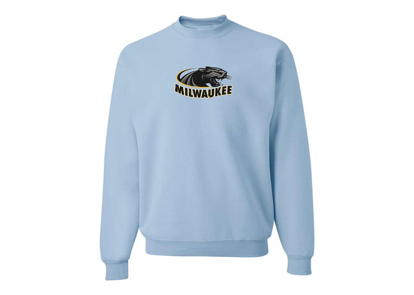 Men's Wisconsin Milwaukee Panthers JERZEES NuBlend Crewneck Sweatshirt
