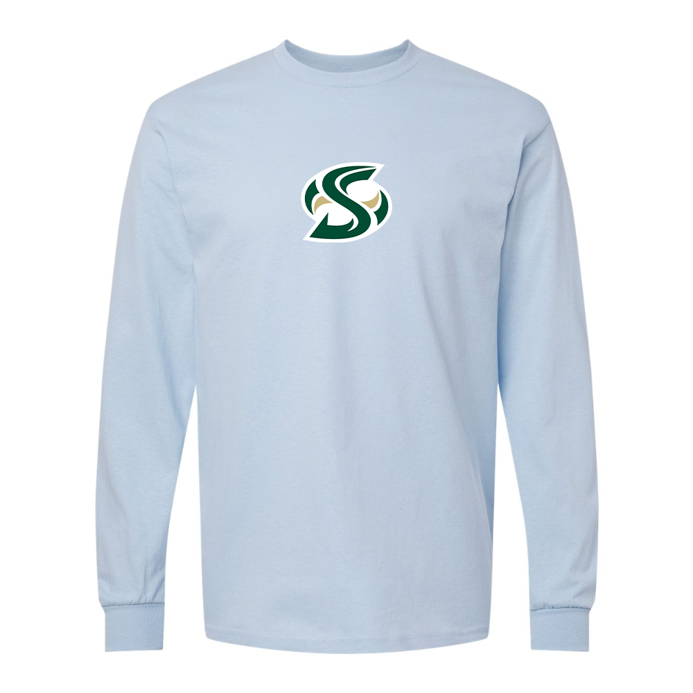 Men's Sacramento State Hornets Logo  Gildan Heavy Cotton Long Sleeve T-Shirt