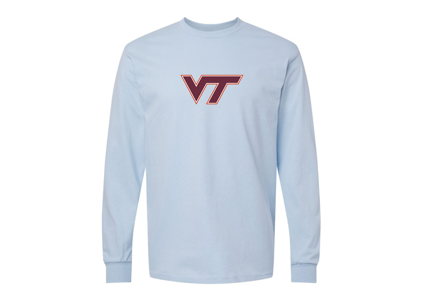 Men's Virginia Tech Hokies Gildan Heavy Cotton Long Sleeve T-Shirt