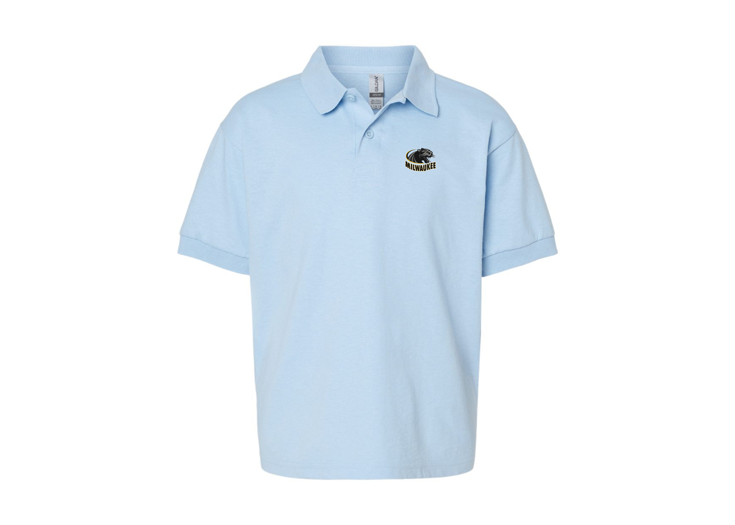 Youth Wisconsin Milwaukee Panthers Gildan Dry Blend Jersey Polo