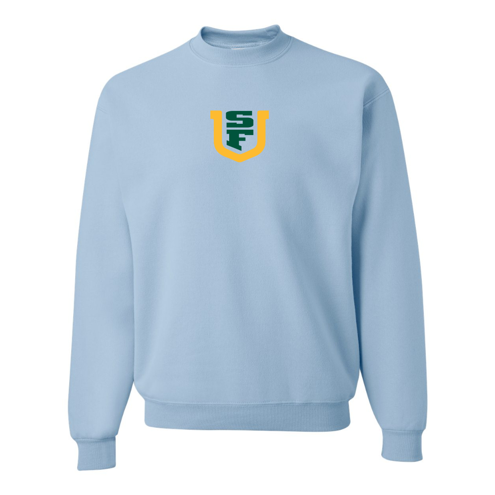 Men's San Francisco Dons Logo JERZEES NuBlend Crewneck Sweatshirt