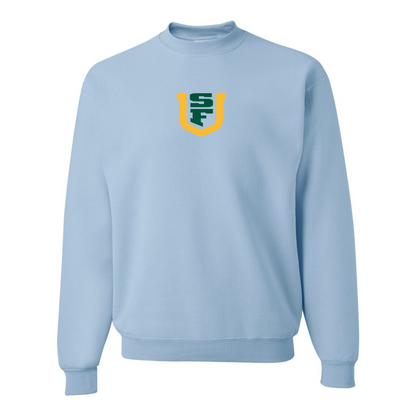 Men's San Francisco Dons Logo JERZEES NuBlend Crewneck Sweatshirt