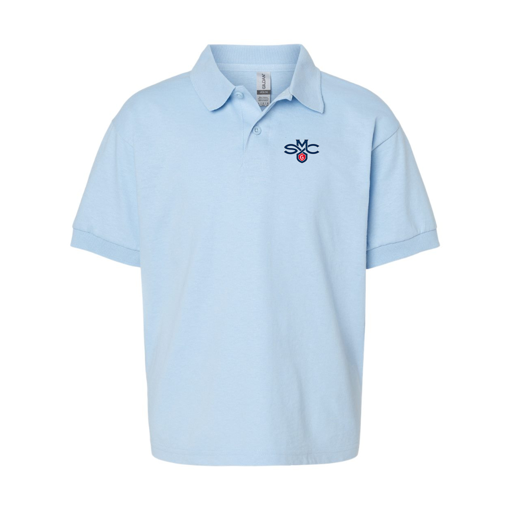 Youth Saint Marys Gaels Logo Gildan Dry Blend Jersey Polo