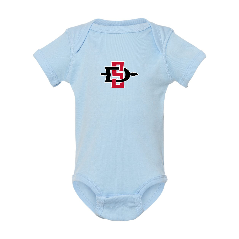San Diego State Aztecs Logo  Rabbit Skins Infant Baby Rib Bodysuit