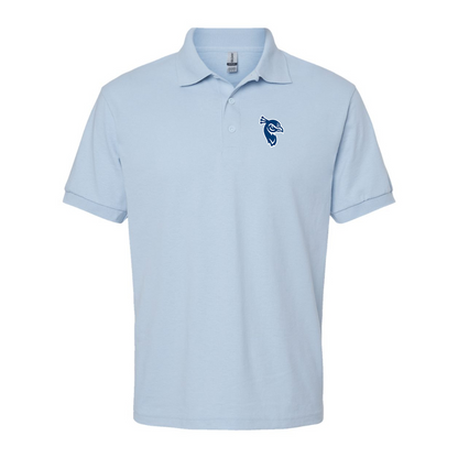 Men's Saint Peters Peacocks Logo Gildan Dry Blend Jersey Polo