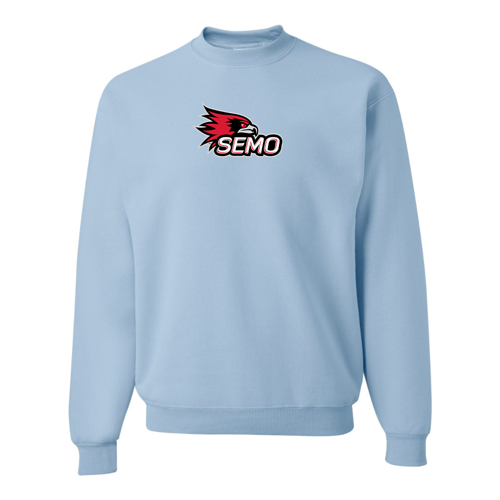 Men's SEMO Redhawks Logo JERZEES NuBlend Crewneck Sweatshirt